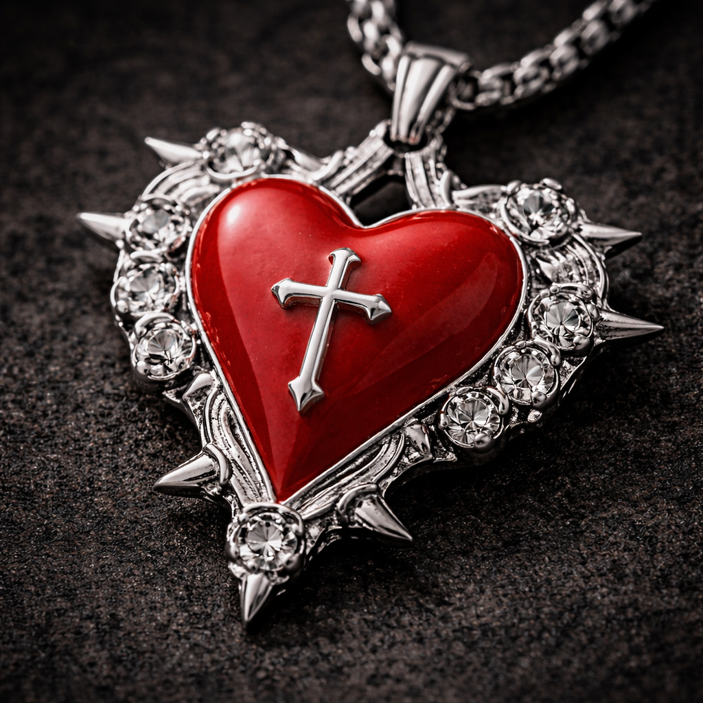 Sacred Ruin Heart Necklace