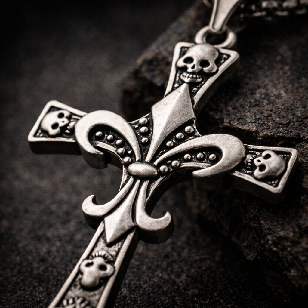 Grave Saint Cross Necklace