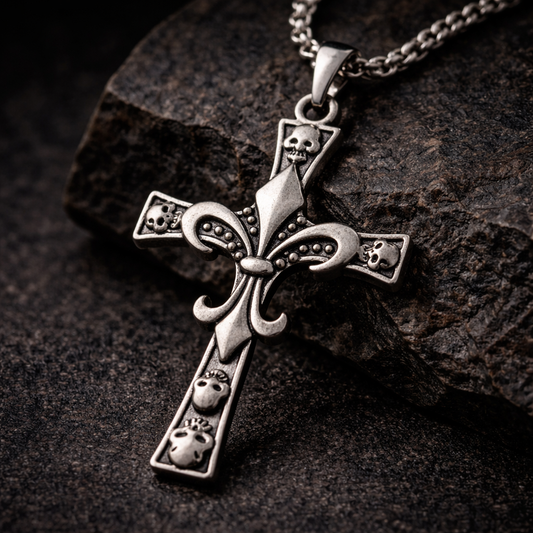 Grave Saint Cross Necklace