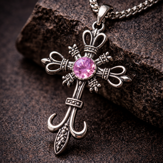 Crownveil Cross Necklace