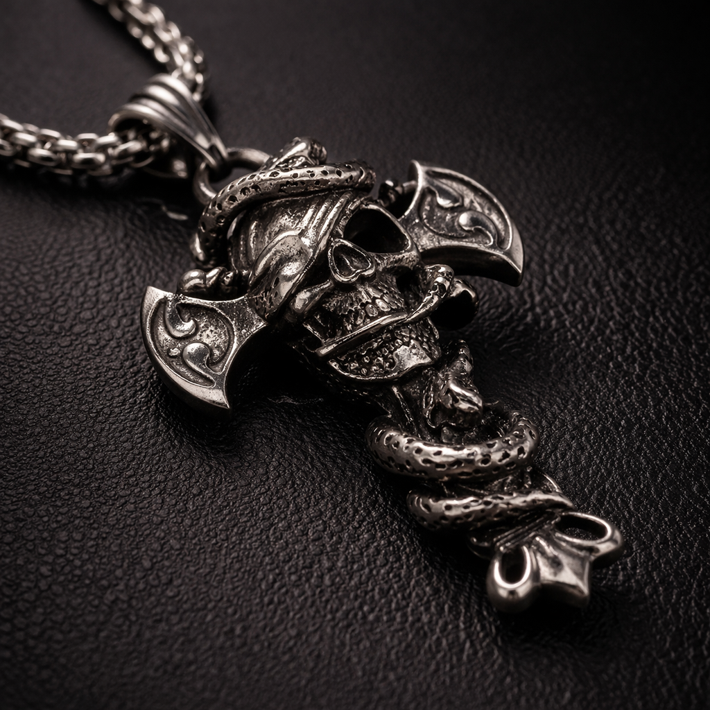 Serpent Requiem Cross Necklace