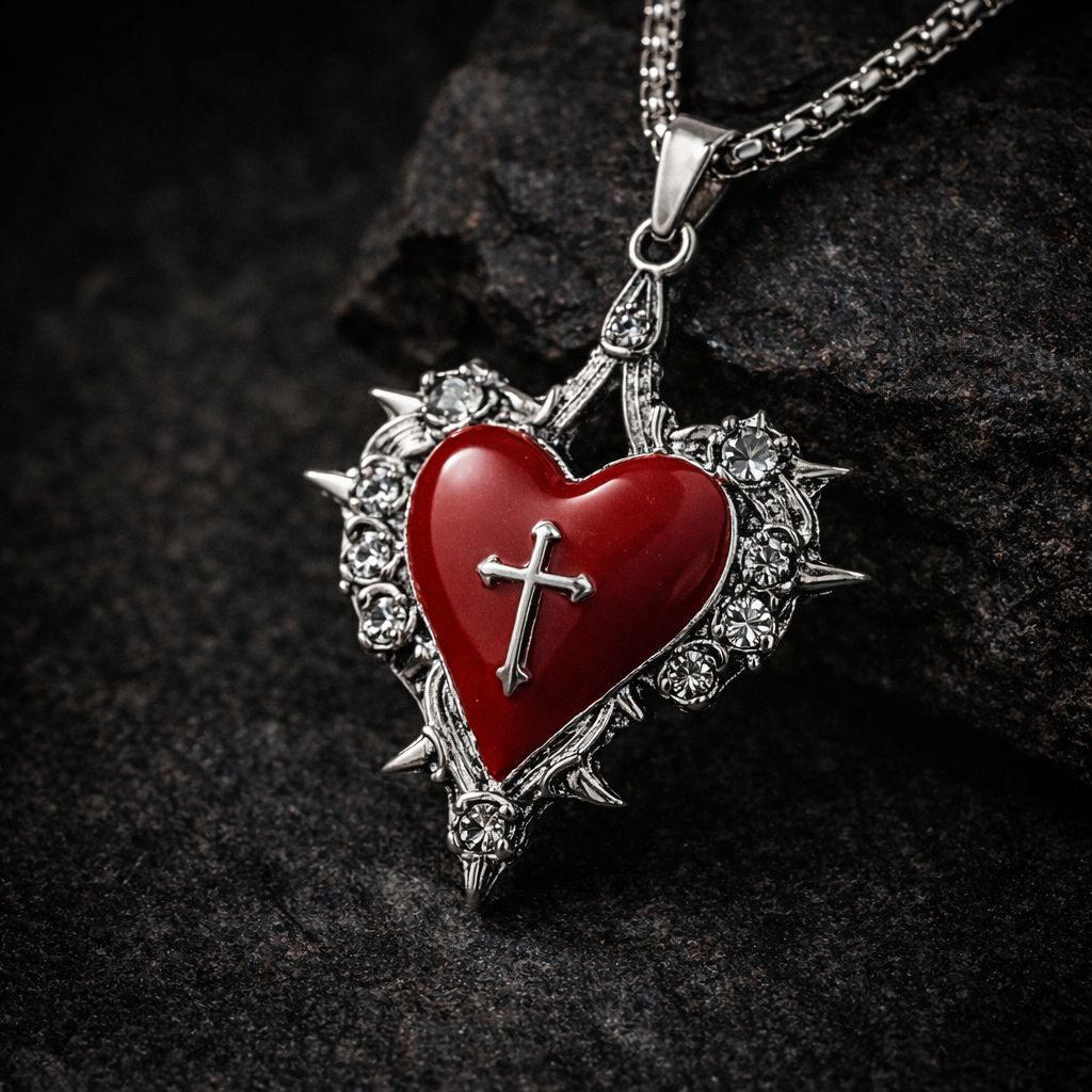 Sacred Ruin Heart Necklace