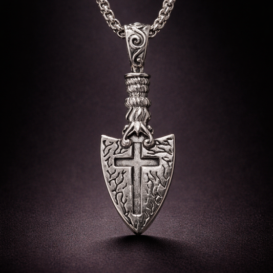 Iron Creed Shield Necklace