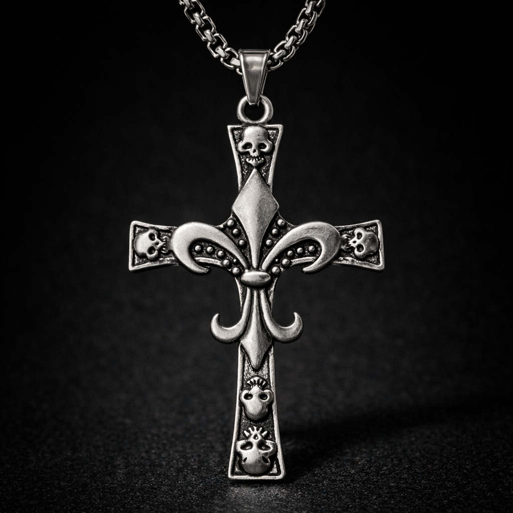 Grave Saint Cross Necklace