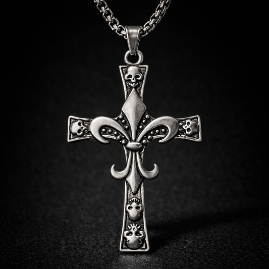Grave Saint Cross Necklace