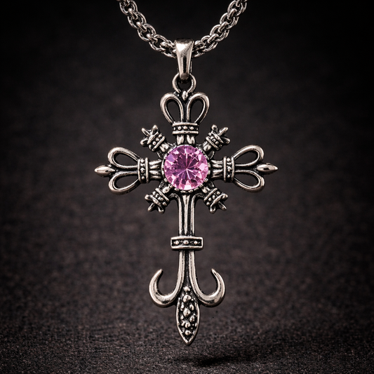 Crownveil Cross Necklace