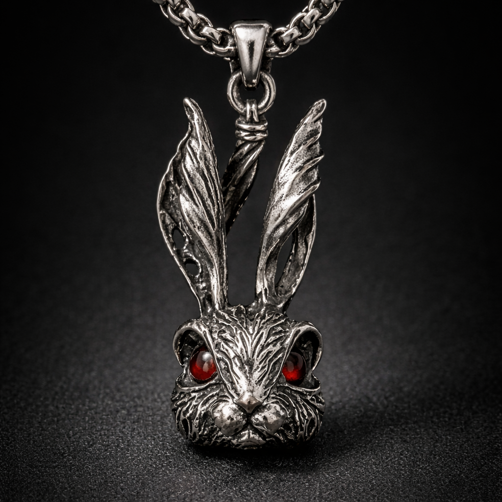 Scarlet Hare Necklace