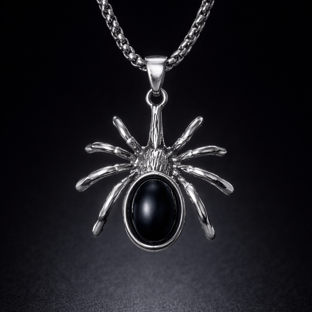 Nocturne Weaver Spider Necklace