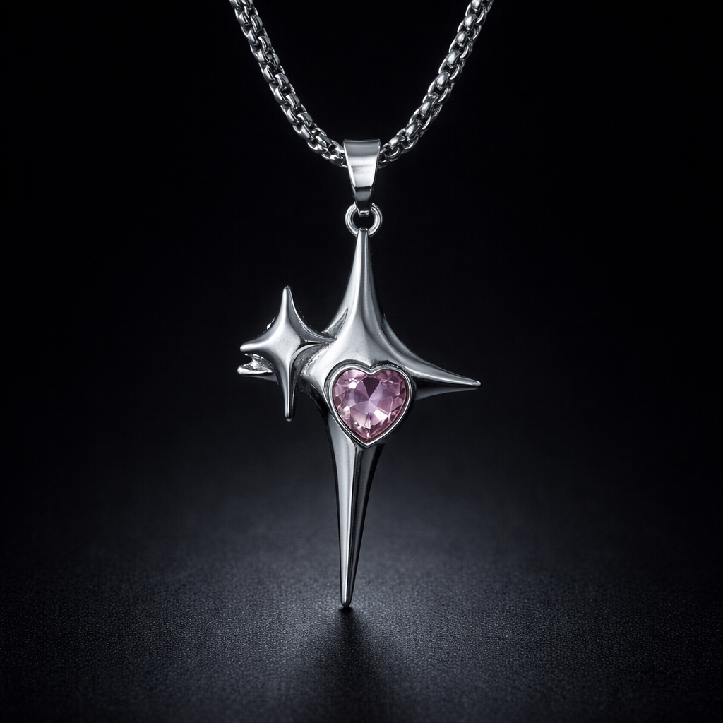 Star of Soft Ruin Necklace