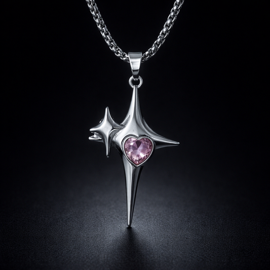 Star of Soft Ruin Necklace