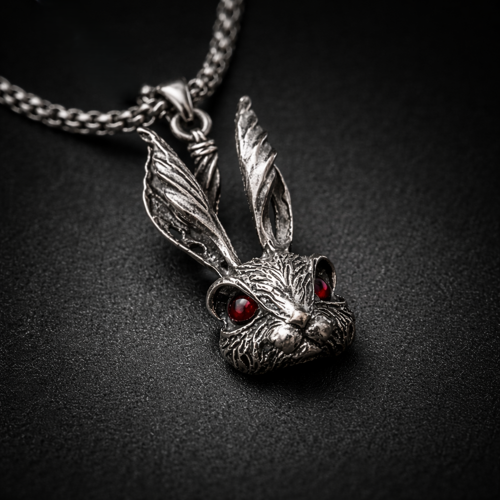 Scarlet Hare Necklace
