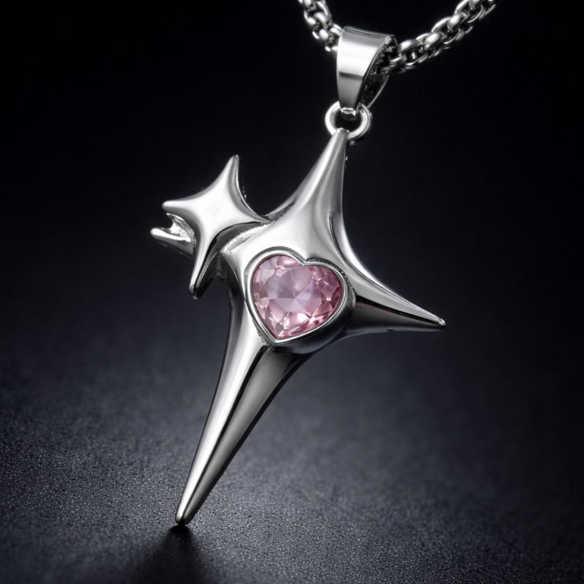 Star of Soft Ruin Necklace
