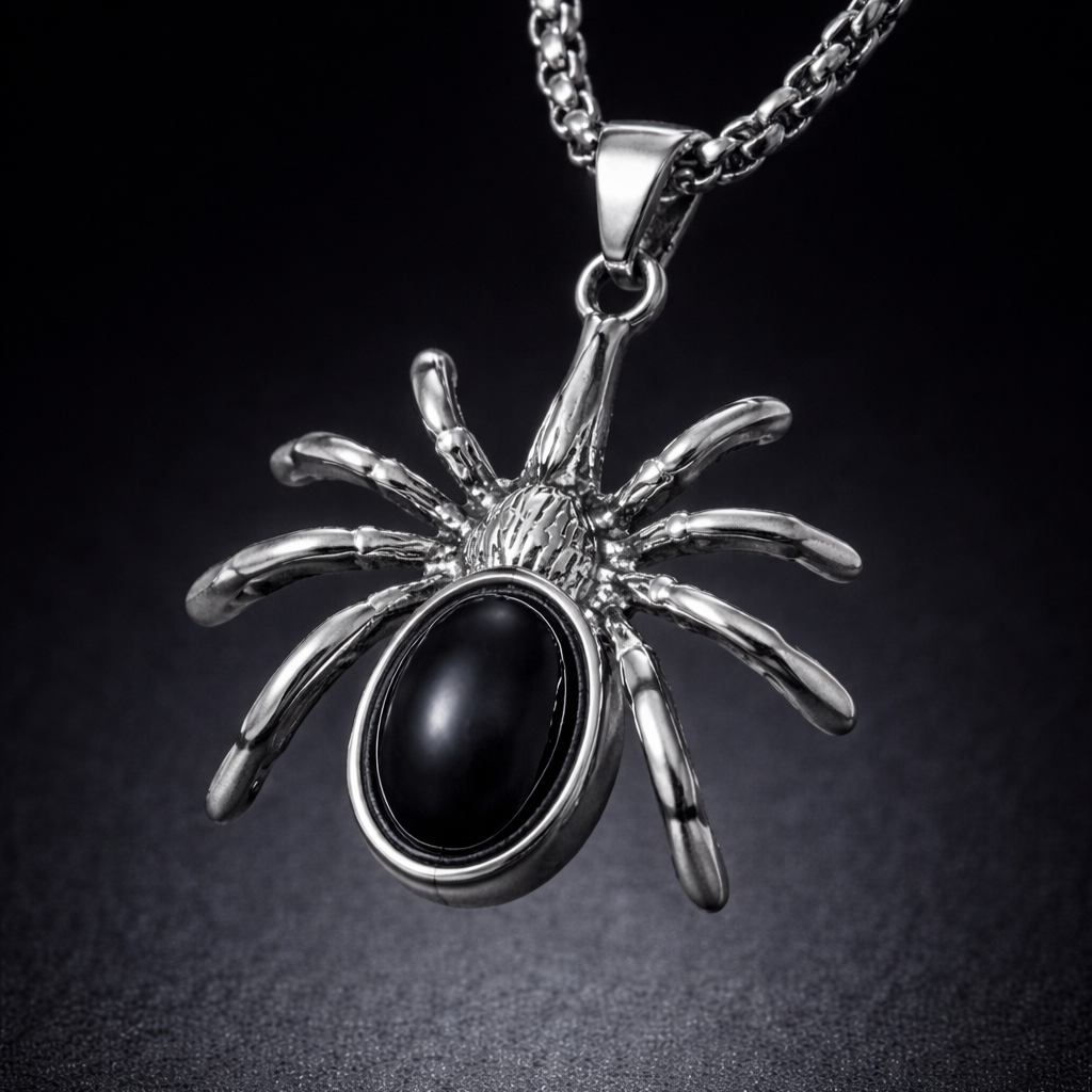Nocturne Weaver Spider Necklace