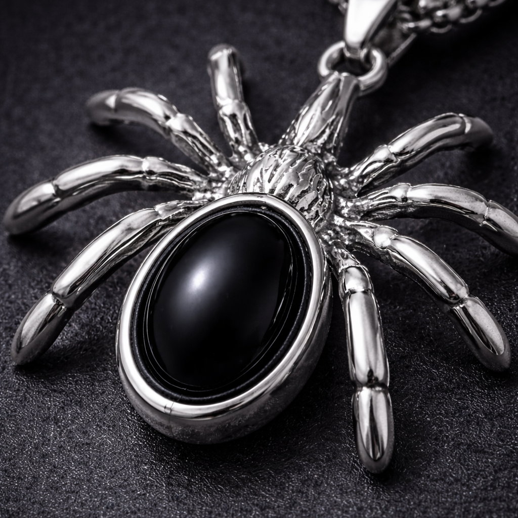 Nocturne Weaver Spider Necklace