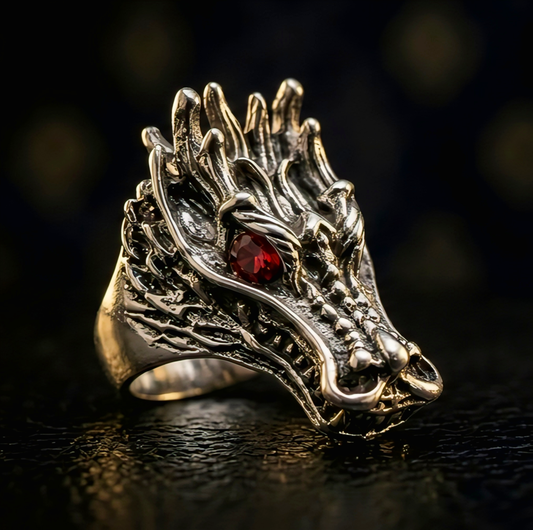 Crimson Wyrm Sovereign Ring