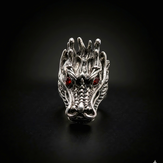 Crimson Wyrm Sovereign Ring
