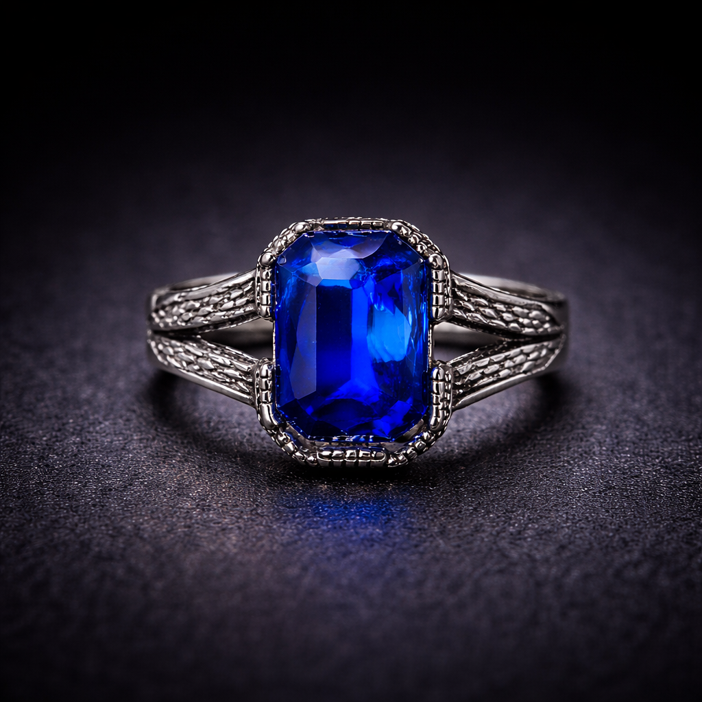 Royal Azure Signet Ring