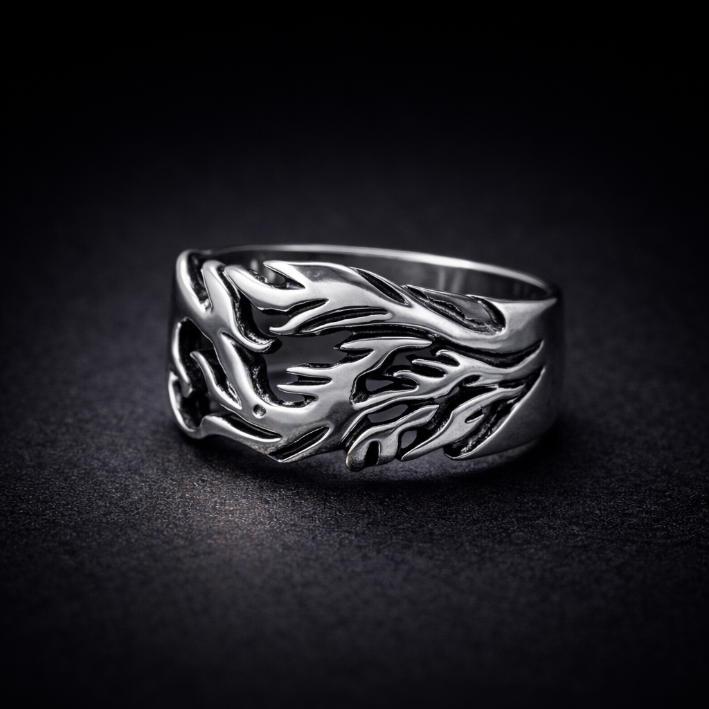Phantom Flame Dragon Band Ring