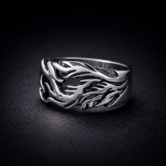 Phantom Flame Dragon Band Ring